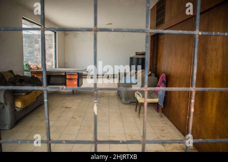 Casa de la calle Sinaloa entre Morelos y Nainari auf CD. Obregon. Su frase es: 26Mai2018. (Foto:Luis Gutierrez/ NortePhoto.com) pclaves: arquitectura ,casa, casa antigua, casa clásica, años, años 70s, Años 60s, años 50s, 50s, 60s, 70s, Stockfoto