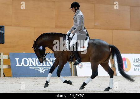 Daniel Martin Dockx (ESP) mit Manchego ARB (PRE) während der Longines FEI Weltmeisterschaft 2019 am 30 2019. November in der Madrid Horse Week, Spanien Stockfoto