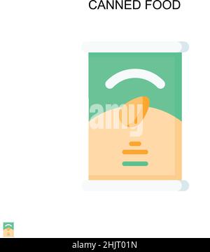 Einfaches Vektorsymbol für Konserven. Illustration Symbol Design-Vorlage für Web mobile UI-Element. Stock Vektor