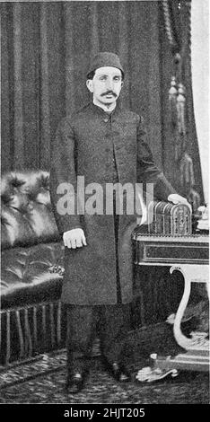 Abdülhamid II., Abdulhamid und Abdul Hamid, 21. 1842. - 10. September. Februar 1918, war vom 31. August 1876 bis zum 27. 1909. April Sultan des Osmanischen Reiches / Abdülhamid II., Abdulhamid und Abdul Hamid, 21. September 1842 - 10. Februar 1918, war vom 31. August 1876 bis 27. April 1909 Sultan des Osmanischen Reiches, historisch, historisch, Digital verbesserte Reproduktion eines Originals aus dem 19th. Jahrhundert / digital restaurierte Reproduktion einer Originalvorlage aus dem 19. Jahrhundert, das Originaldatum ist nicht bekannt Stockfoto