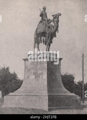 Statue von Gordon in Khartum. Sudan (1923) Stockfoto