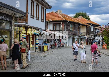 Historischer Teil des Resorts Nesebar an der Schwarzmeerküste, in der Provinz Burgas, Bulgarien Stockfoto
