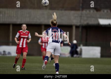 Birmingham, Worcestershire, Großbritannien. 30th Januar 2022. Sutton Coldfield Town Football C Jess Davies während des West Bromwich Albion gegen Exeter City im Rahmen des Women's FA Cup - Sutton Coldfield Town Football Club. Isla Blain/SPP Kredit: SPP Sport Pressefoto. /Alamy Live News Stockfoto