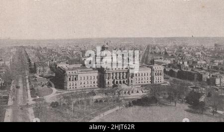 Congressional Library für 5.000.000 Bände. Washington DC (1923) Stockfoto