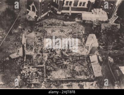 Erdbeben in Japan 1923: Die Ruinen der Kaiserlichen Universität Tokio in Hongo Stockfoto