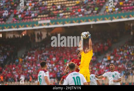 Yaoundé, Kamerun, 30. Januar 2022: !! Während Kameruns gegen Komoren- Afrika-Cup der Nationen im Olembe-Stadion. Kim Price/CSM. Stockfoto