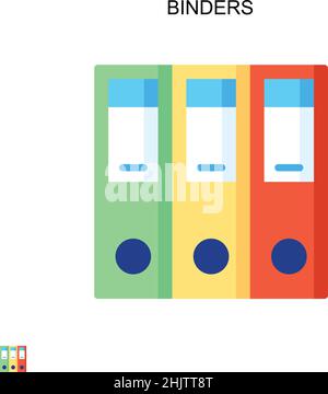 Binder einfaches Vektorsymbol. Illustration Symbol Design-Vorlage für Web mobile UI-Element. Stock Vektor