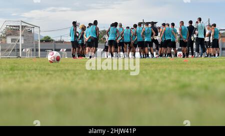 Rio De Janeiro, Brasilien. 31st Januar 2022. RJ - Rio de Janeiro - 01/31/2022 - VASCO, TRAINING - Vasco-Spieler während des Trainings im CT Moacyr Barbosa Training Center. Foto: Thiago Ribeiro/AGIF/Sipa USA Quelle: SIPA USA/Alamy Live News Stockfoto