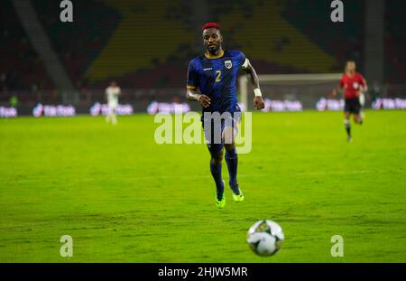 Yaoundé, Kamerun, 13. Januar 2022: Stopira von Kap Verde während Burkina Faso gegen Cap Verde - Afrika-Cup der Nationen im Olembe Stadium. Kim Price/CSM. Stockfoto