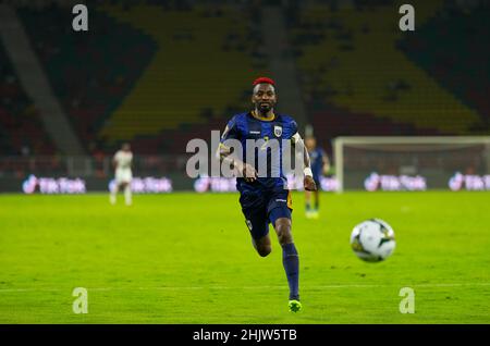 Yaoundé, Kamerun, 13. Januar 2022: Stopira von Kap Verde während Burkina Faso gegen Cap Verde - Afrika-Cup der Nationen im Olembe Stadium. Kim Price/CSM. Stockfoto