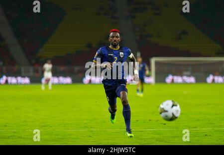 Yaoundé, Kamerun, 13. Januar 2022: Stopira von Kap Verde während Burkina Faso gegen Cap Verde - Afrika-Cup der Nationen im Olembe Stadium. Kim Price/CSM. Stockfoto