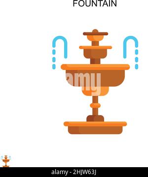 Einfaches Vektorsymbol für Brunnen. Illustration Symbol Design-Vorlage für Web mobile UI-Element. Stock Vektor