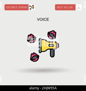 Voice Simple Vector-Symbol. Stock Vektor