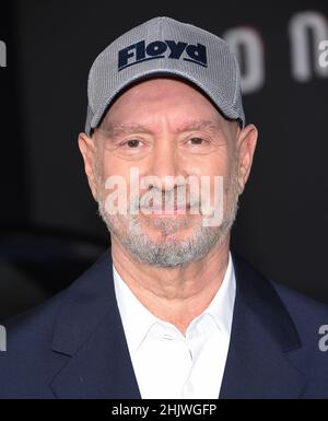 31. Januar 2022, Hollywood, Kalifornien, USA: Roland Emmerich kommt zur Premiere des Films Ã“MoonfallÃ im chinesischen Theater an. (Bild: © Lisa O'Connor/ZUMA Press Wire) Stockfoto
