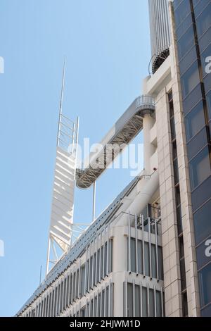 Daiei House Headquarters brutalistisches Gebäude in Nagoya, Japan. Entworfen vom Architekten Paul Rudolph. Stockfoto