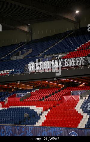 Paris, Frankreich. 31st Jan, 2022. Während des French Cup Paris Saint-Germain gegen OGC schönes Fußballspiel im Stadion Parc des Princes am 31. Januar 2022 in Paris, Frankreich. Foto von Lionel Urman/ABACAPRESS.COM Quelle: Abaca Press/Alamy Live News Stockfoto