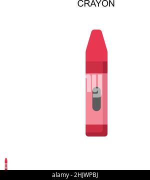 Buntstift einfaches Vektorsymbol. Illustration Symbol Design-Vorlage für Web mobile UI-Element. Stock Vektor