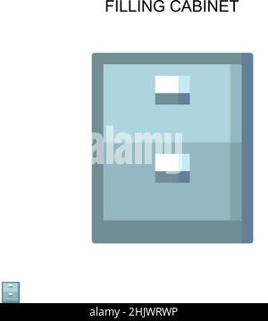 Einfaches Vektorsymbol für den Befüllschrank. Illustration Symbol Design-Vorlage für Web mobile UI-Element. Stock Vektor