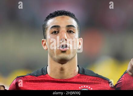 Yaoundé, Kamerun, 19. Januar 2022: !E2! Während Ägypten gegen Sudan – Afrika-Cup der Nationen im Ahmadou-Ahidjo-Stadion. Kim Price/CSM. Stockfoto