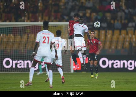 Yaoundé, Kamerun, 19. Januar 2022: !S8! Während Ägypten gegen Sudan – Afrika-Cup der Nationen im Ahmadou-Ahidjo-Stadion. Kim Price/CSM. Stockfoto