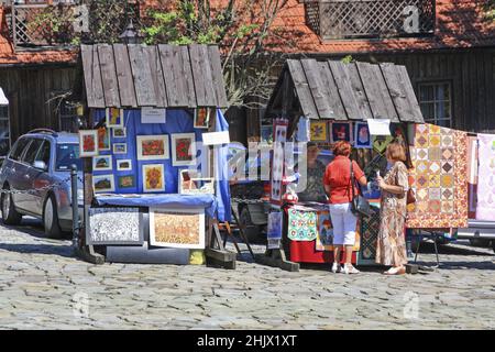 Das Romantic Angel Kunstfestival in Lanckorona, Polen. Stockfoto