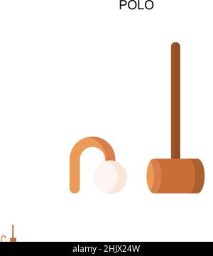 Einfaches Vektor-Symbol für Polo. Illustration Symbol Design-Vorlage für Web mobile UI-Element. Stock Vektor