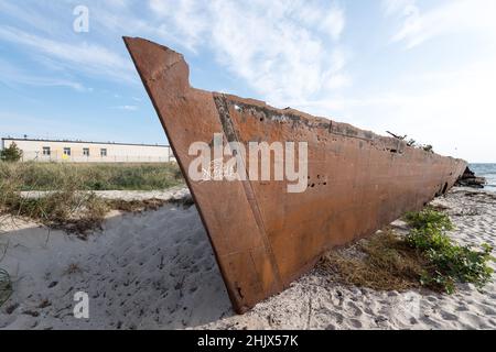 ORP Wicher, ehemaliger Zerstörer der Sowjetischen Marine Project 30bis, Skoryy, in Hel, Polen. September 29th 2021 © Wojciech Strozyk / Alamy Stockfoto Stockfoto