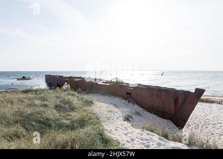 ORP Wicher, ehemaliger Zerstörer der Sowjetischen Marine Project 30bis, Skoryy, in Hel, Polen. September 29th 2021 © Wojciech Strozyk / Alamy Stockfoto Stockfoto