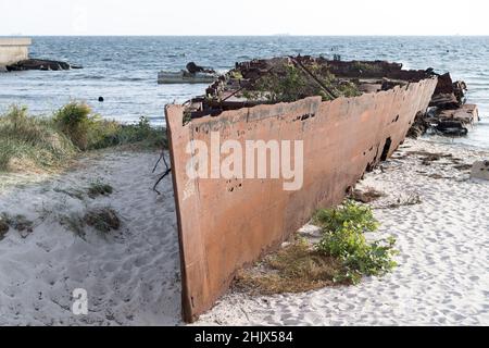 ORP Wicher, ehemaliger Zerstörer der Sowjetischen Marine Project 30bis, Skoryy, in Hel, Polen. September 29th 2021 © Wojciech Strozyk / Alamy Stockfoto Stockfoto