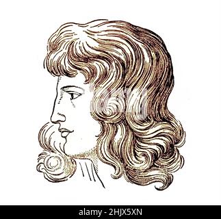 Johanna Christiana Sophie Vulpiu, 1765-1816, Geliebte und Ehefrau von Johann Wolfgang von Goethe / Johanna Christiana Sophie Vulpiu, 1765-1816, Geliebte und Ehefrau von Johann Wolfgang Goethe, Historisch, digital verbesserte Reproduktion einer Vorlage aus dem 19. Jahrhundert/digitale Reproduktion einer Originalvorlage aus dem 19. Jahrhundert Stockfoto