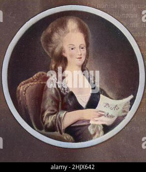 Marie Antoinette, geboren Maria Antonia Josepha Johanna, 1755-1793, war die letzte Königin von Frankreich vor der Französischen Revolution / Marie Antoinette, geb. Maria Antonia Josepha Johanna, 1755-1793, Krieg sterben letzte Königin Niederlandes der Französischen Revolution, Historisch, digital verbesserte Reproduktion einer Vorlage aus dem 19. Jahrhundert/digitale Reproduktion einer Originalvorlage aus dem 19. Jahrhundert Stockfoto