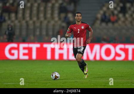 Yaounde, Kamerun, 30. Januar 2022: !E2! Während Marokko gegen Ägypten – Afrika-Cup der Nationen im Ahmadou-Ahidjo-Stadion. Kim Price/CSM. Stockfoto