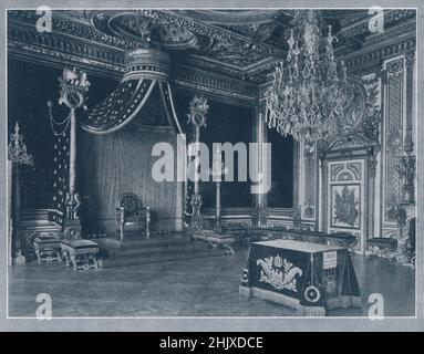 Schloss Fontainebleau : der Thronsaal. Seine-et-Marne. Frankreich (1925) Stockfoto