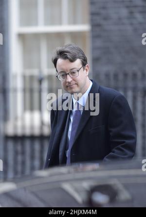 Simon Clarke MP (Con: Middlesbrough South and East Cleveland) - Chief Secretary to the Treasury, in Downing Street, Januar 2022 Stockfoto