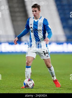 Aktenfoto vom 29-12-2020 von Carel Eiting, der in Huddersfield Town in der letzten Amtszeit einen Darlehensvertrag mit den Terriers hatte, ist nach dem Verlassen von Genk mit einem Vertrag zum Ende der Saison zurückgekehrt. Ausgabedatum: Dienstag, 1. Februar 2022. Stockfoto