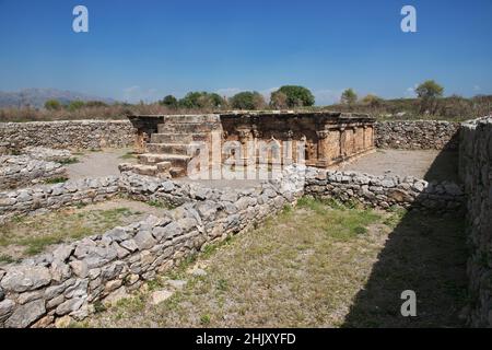 Taxila, Sirkap Ruinen einer befestigten Stadt, Pakistan Stockfoto