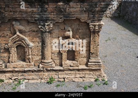 Taxila, Sirkap Ruinen einer befestigten Stadt, Pakistan Stockfoto