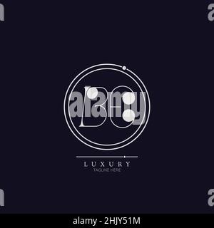 Einzigartiges modernes BE Letter Business Logo Design Alphabet Symbol Vektor-Symbol. Kreative elegante Brieflogo-Vorlage. Stock Vektor