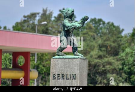 Berliner Bär, AVUS, Dreilinden, Zehlendorf, Berlin, Deutschland Stockfoto