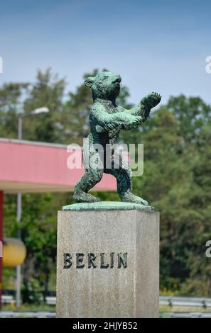 Berliner Bär, AVUS, Dreilinden, Zehlendorf, Berlin, Deutschland Stockfoto