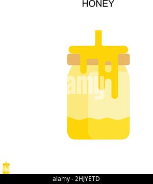 Einfaches Vektorsymbol „Honig“. Illustration Symbol Design-Vorlage für Web mobile UI-Element. Stock Vektor