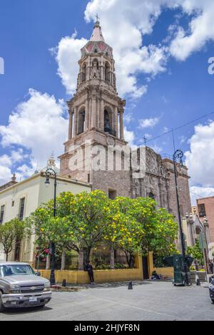 Templo de Nuestra Señora del Rosario, Venustiano Carranza, Aguascalientes, Mexiko Stockfoto