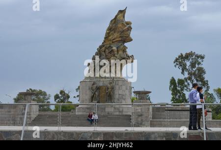 Monumento a la Victoria del 5 de Mayo, Puebla, Mexiko Stockfoto