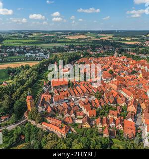 Dinkelsbühl - schönes Städtchen in Mittelfranken an der Romantischen Straße Stockfoto