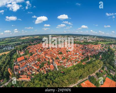 Dinkelsbühl - schönes Städtchen in Mittelfranken an der Romantischen Straße Stockfoto