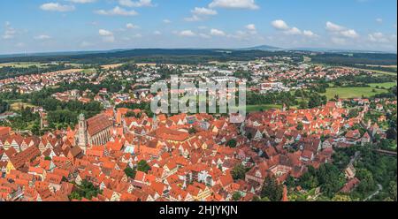 Dinkelsbühl - schönes Städtchen in Mittelfranken an der Romantischen Straße Stockfoto