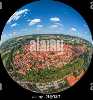 Dinkelsbühl - schönes Städtchen in Mittelfranken an der Romantischen Straße Stockfoto