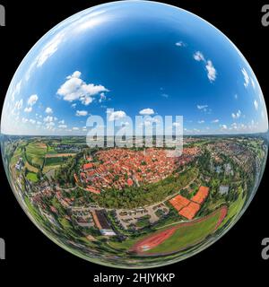 Dinkelsbühl - schönes Städtchen in Mittelfranken an der Romantischen Straße Stockfoto