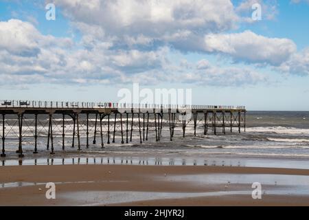 Saltburn Pier Stockfoto