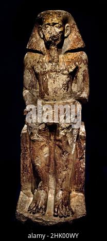 Wahka, Sohn von Neferhoptep, Königreich Mittel, 13th Dynastie, (1760 v. Chr.), QAW el-Kebir, Ägypten (Museo Egizio di Torino Italien) Stockfoto